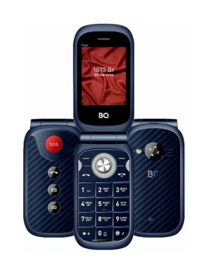 Мобильный телефон BQ 2451 Daze Dark Blue телефон bq 2451 daze red