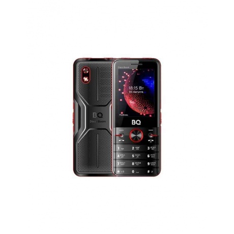 Мобильный телефон BQ 2842 Disco Boom Black Red - фото 1