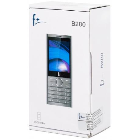 Мобильные телефон F+ B280 Dark Grey - фото 9