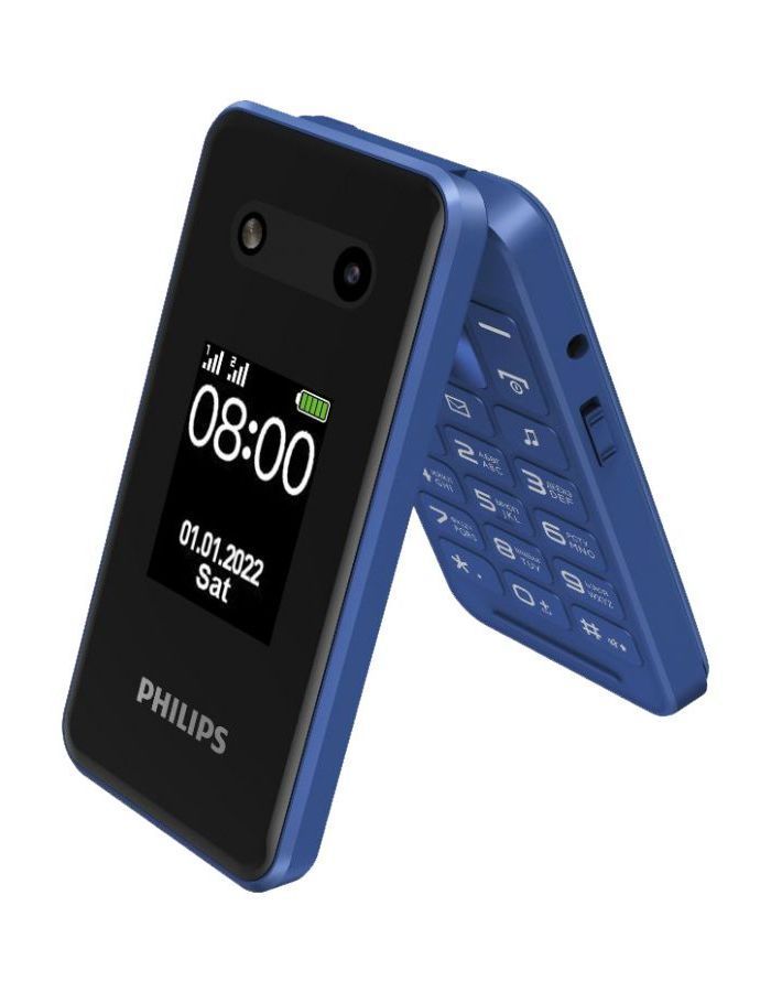 Мобильный телефон Philips E2602 Xenium синий сотовый телефон philips xenium e2602 blue