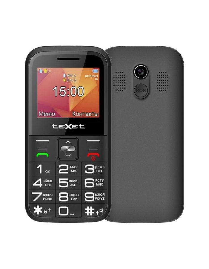 Мобильный телефон teXet TM-B418 Black мобильный телефон texet tm b227 black