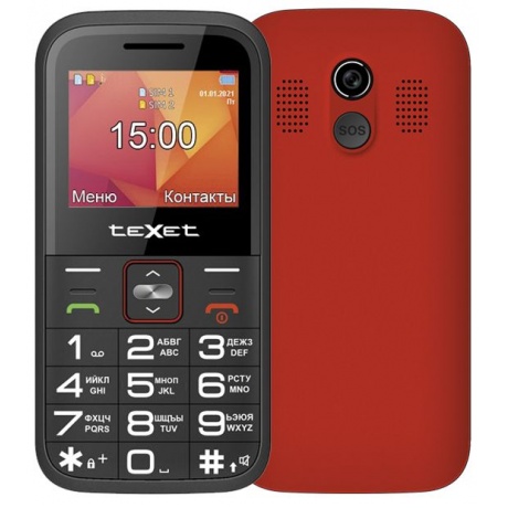 Мобильный телефон teXet TM-B418 Red - фото 1