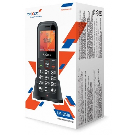 Мобильный телефон teXet TM-B418 Red - фото 9