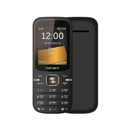 Мобильный телефон teXet TM-216 Black - фото 1
