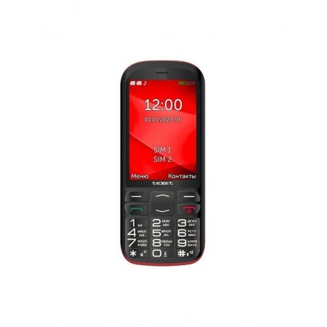 Мобильный телефон teXet TM-B409 Black-Red - фото 2