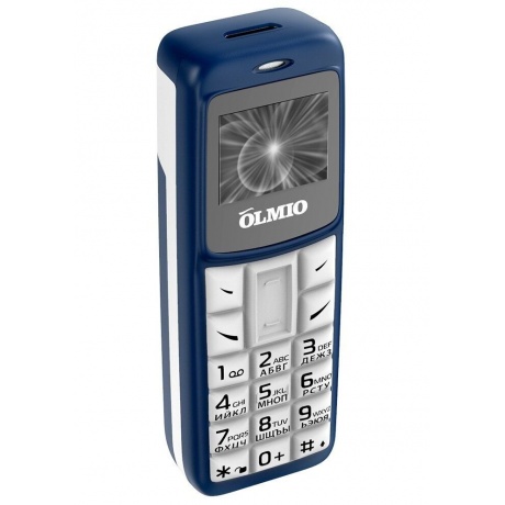 Мобильный телефон Olmio A02 (синий-белый) - фото 3