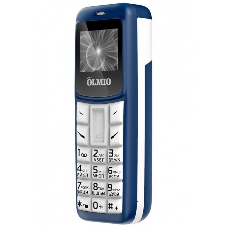 Мобильный телефон Olmio A02 (синий-белый) - фото 4