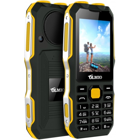Мобильный телефон Olmio X02 Olmio (черный-желтый) - фото 1