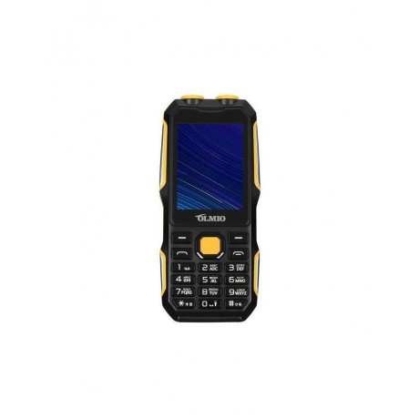 Мобильный телефон Olmio X02 Olmio (черный-желтый) - фото 2