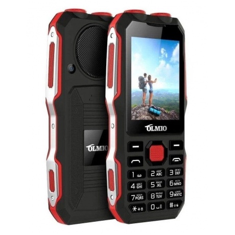 Мобильный телефон Olmio X02 Olmio (черный-красный) - фото 1