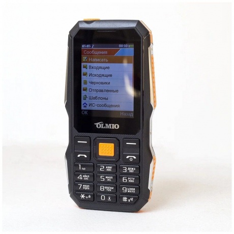 Мобильный телефон Olmio X04 Olmio (черный-оранжевый) - фото 6