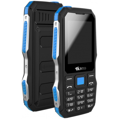 Мобильный телефон Olmio X04 Olmio (черный-синий) - фото 2