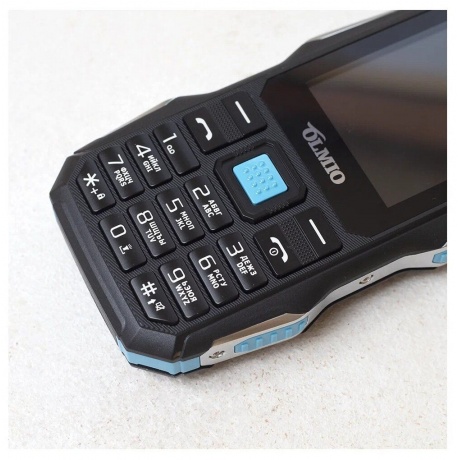 Мобильный телефон Olmio X04 Olmio (черный-синий) - фото 8