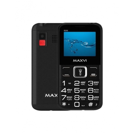 Мобильный телефон Maxvi B200 Black - фото 1