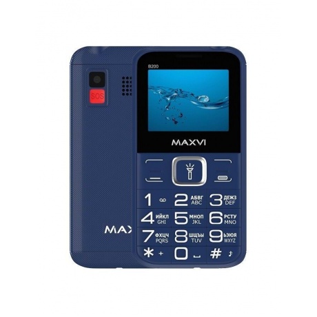 Мобильный телефон Maxvi B200 Blue - фото 1