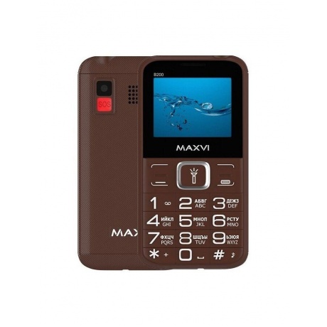 Мобильный телефон Maxvi B200 Brown - фото 1