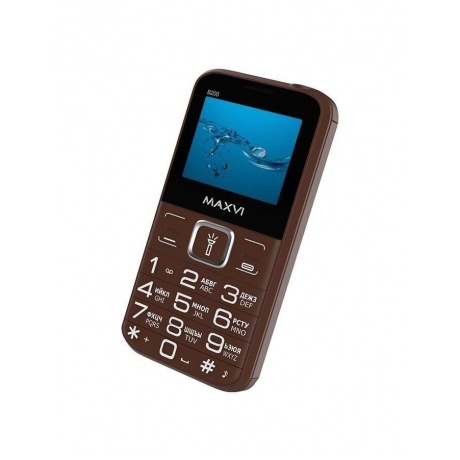 Мобильный телефон Maxvi B200 Brown - фото 4