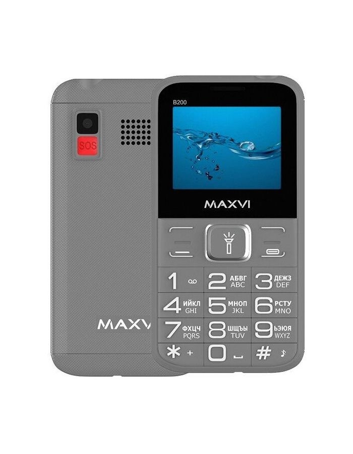 мобильный телефон f s350 light grey Мобильный телефон Maxvi B200 Grey