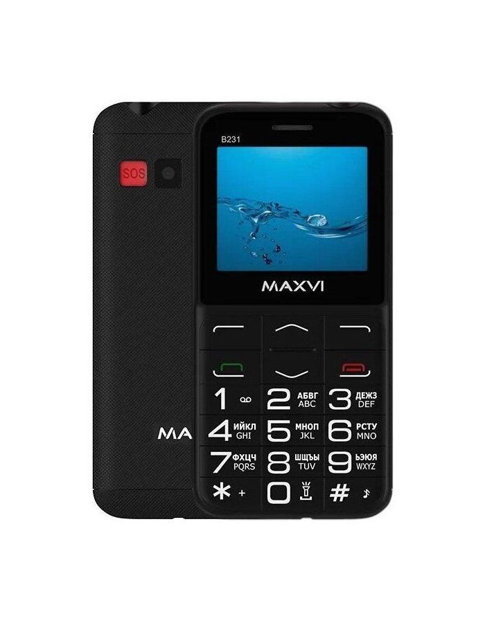 Мобильный телефон Maxvi B231 Black цена и фото