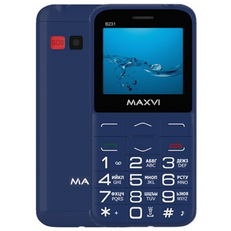 Мобильный телефон Maxvi B231 Blue - фото 1