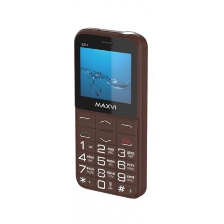 Мобильный телефон Maxvi B231 Brown - фото 2