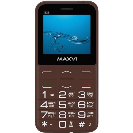 Мобильный телефон Maxvi B231 Brown - фото 4