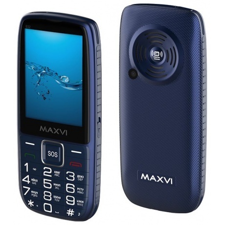 Мобильный телефон Maxvi B32 Blue - фото 1