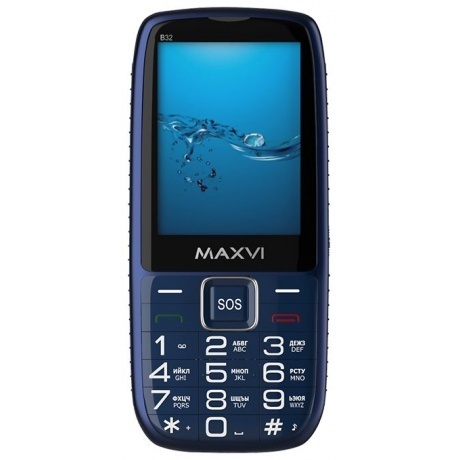Мобильный телефон Maxvi B32 Blue - фото 2