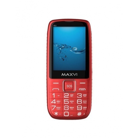 Мобильный телефон Maxvi B32 Red - фото 2