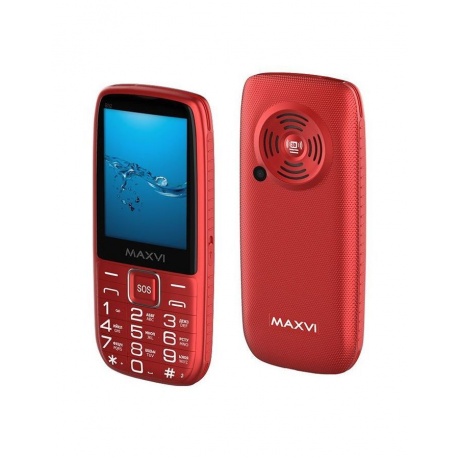 Мобильный телефон Maxvi B32 Red - фото 1