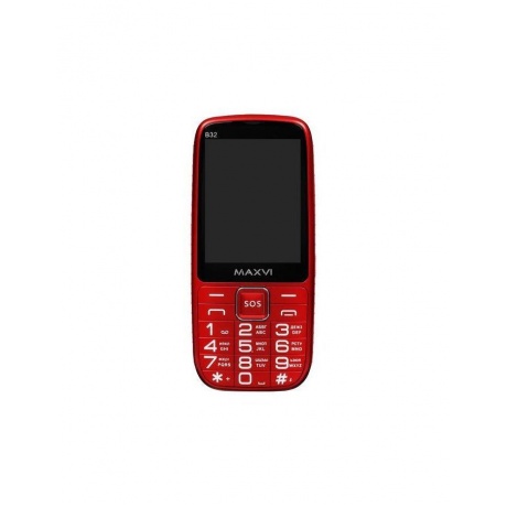Мобильный телефон Maxvi B32 Red - фото 11