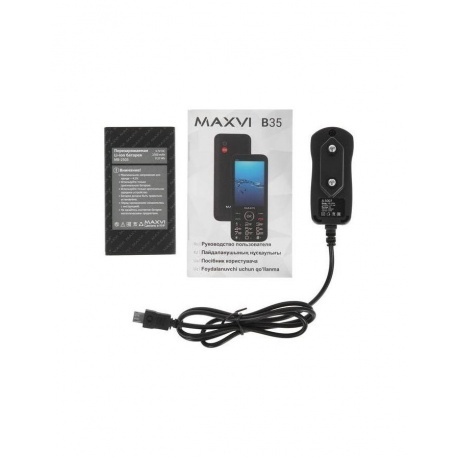 Мобильный телефон Maxvi B35 Blue - фото 16