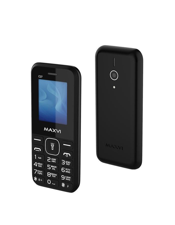 мобильный телефон maxvi c30 black Мобильный телефон Maxvi C27 Black