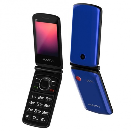 Мобильный телефон Maxvi E7 Blue - фото 1