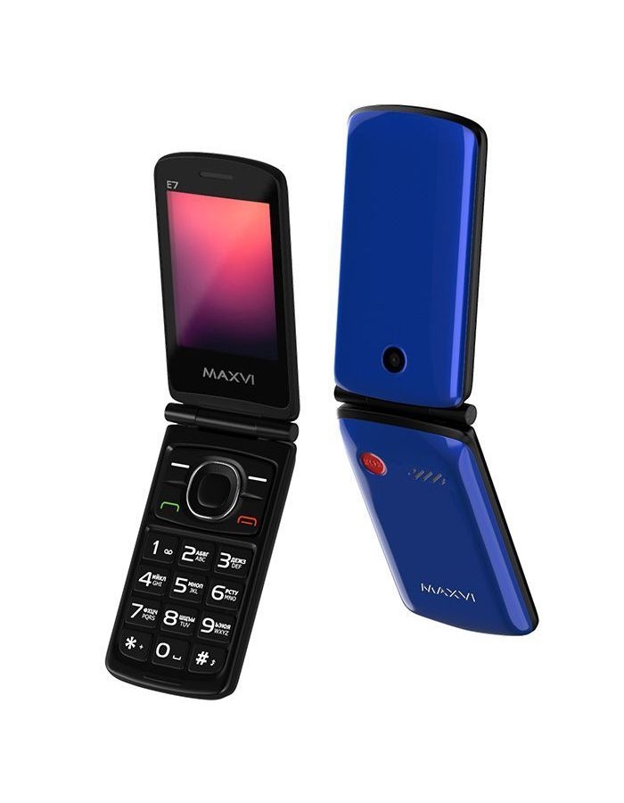 Мобильный телефон Maxvi E7 Blue цена и фото