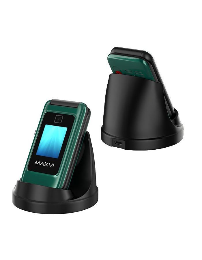 Мобильный телефон Maxvi E8 Green аккумулятор shopelectro se1250аа 3 6 в 1250 мач 3 6 v 1250 mah nimh с выводами без разъёма 1