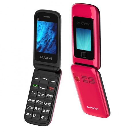 Мобильный телефон Maxvi E8 Pink - фото 2