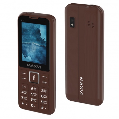 Мобильный телефон Maxvi K21 Chocolate - фото 2