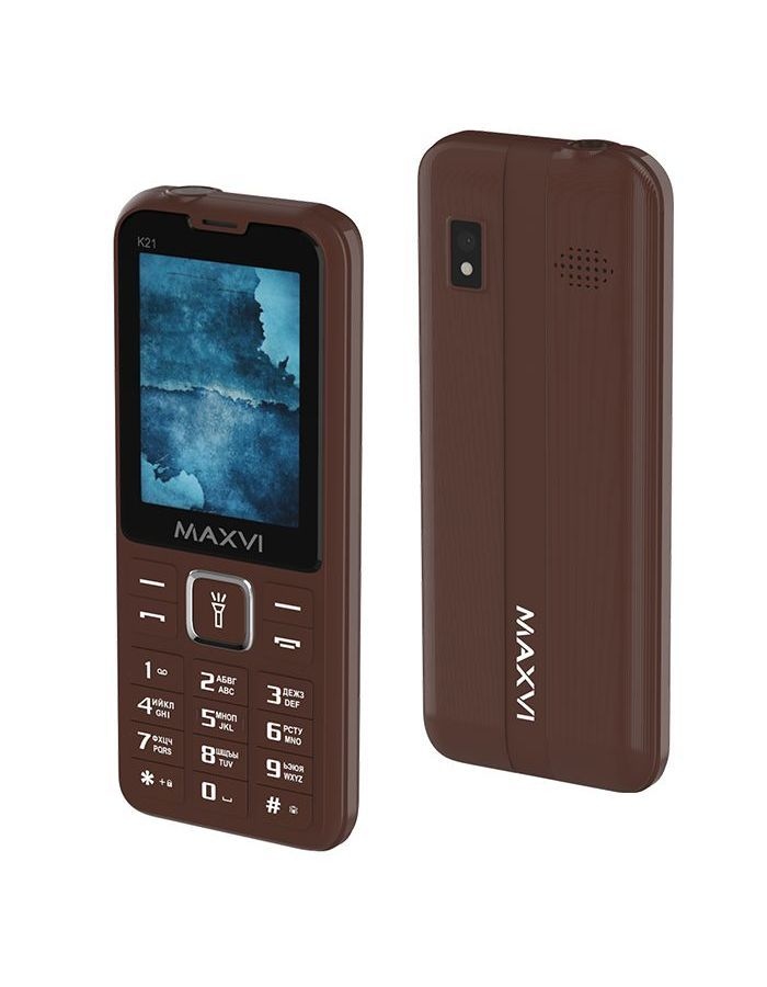 Мобильный телефон Maxvi K21 Chocolate телефон maxvi b6 2 sim маренго