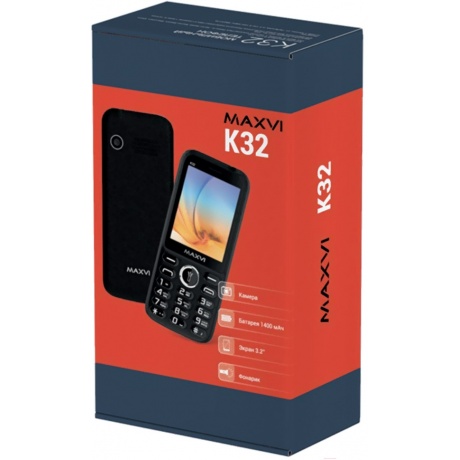 Мобильный телефон Maxvi K32 Blue - фото 12