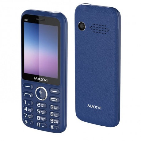 Мобильный телефон Maxvi K32 Blue - фото 1