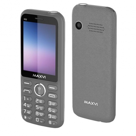 Мобильный телефон Maxvi K32 Grey - фото 1