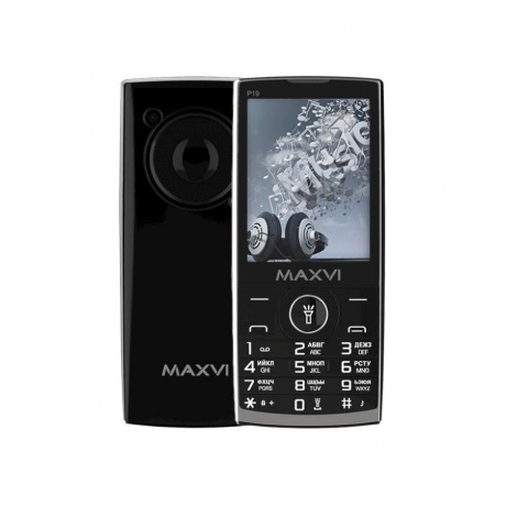 Мобильный телефон Maxvi P19 Black - фото 1