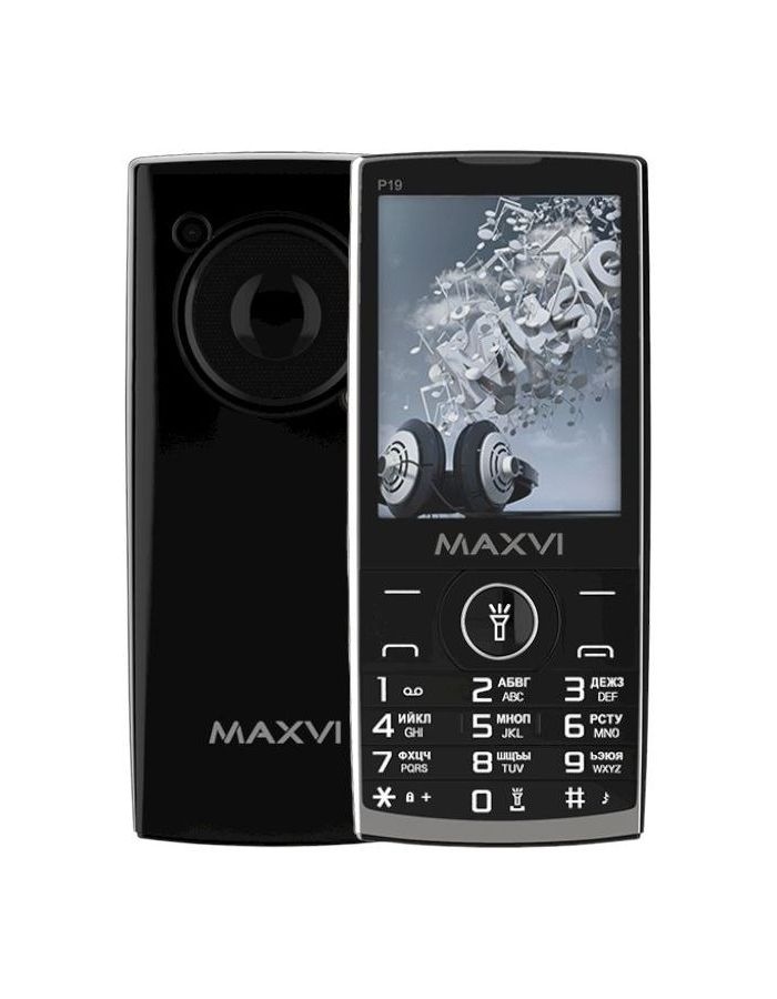 мобильный телефон maxvi c30 white Мобильный телефон Maxvi P19 Black