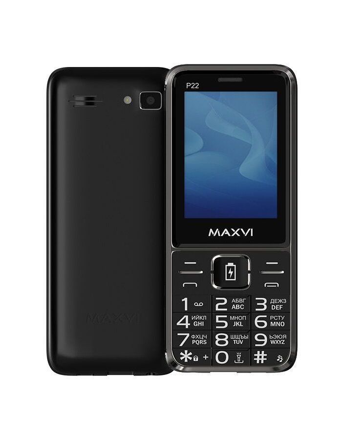 Мобильный телефон Maxvi P22 Black мобильный телефон maxvi c27 black