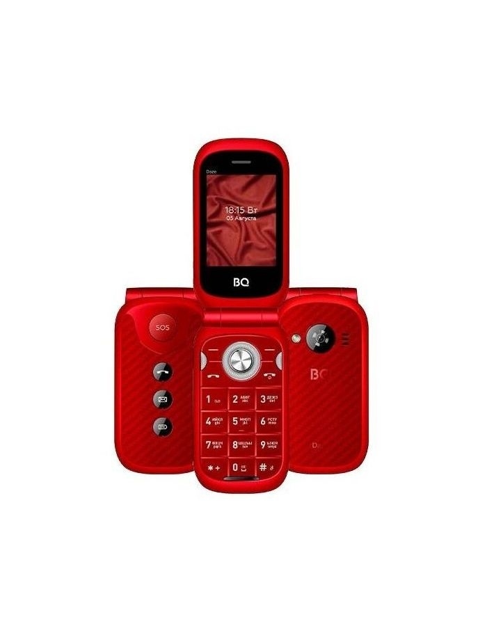 Мобильный телефон BQ 2451 DAZE RED (2 SIM) смартфон bq 5060l basic lte maroon red 2 sim android