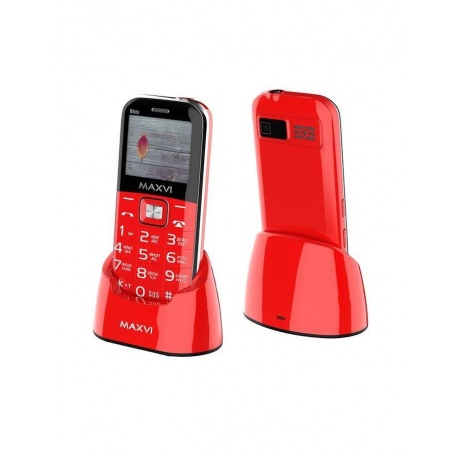 Мобильный телефон Maxvi B6ds Red - фото 1