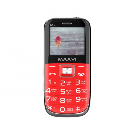 Мобильный телефон Maxvi B6ds Red - фото 11