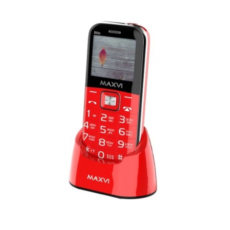 Мобильный телефон Maxvi B6ds Red - фото 13