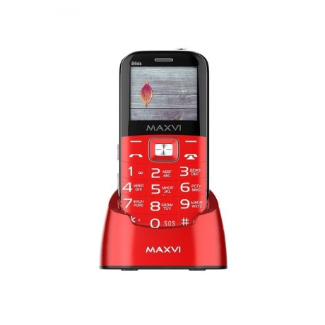 Мобильный телефон Maxvi B6ds Red - фото 3